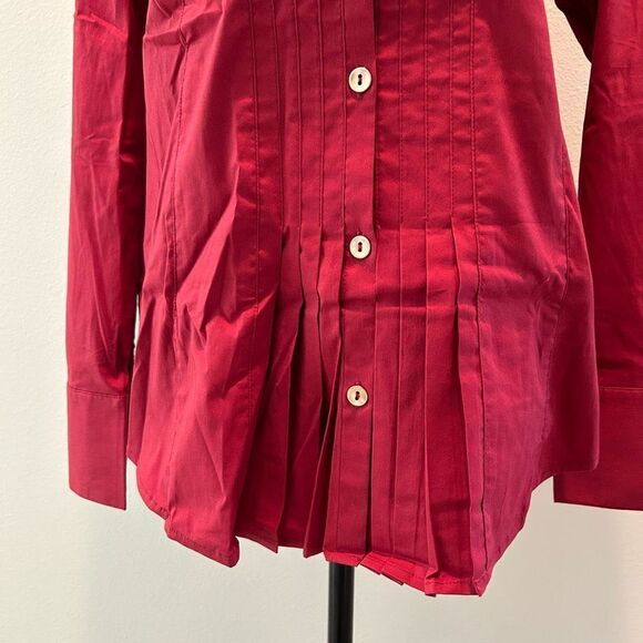 NWT Size 10 Joan Rivers Button Down Blouse Longsleeve - Picture 6 of 10